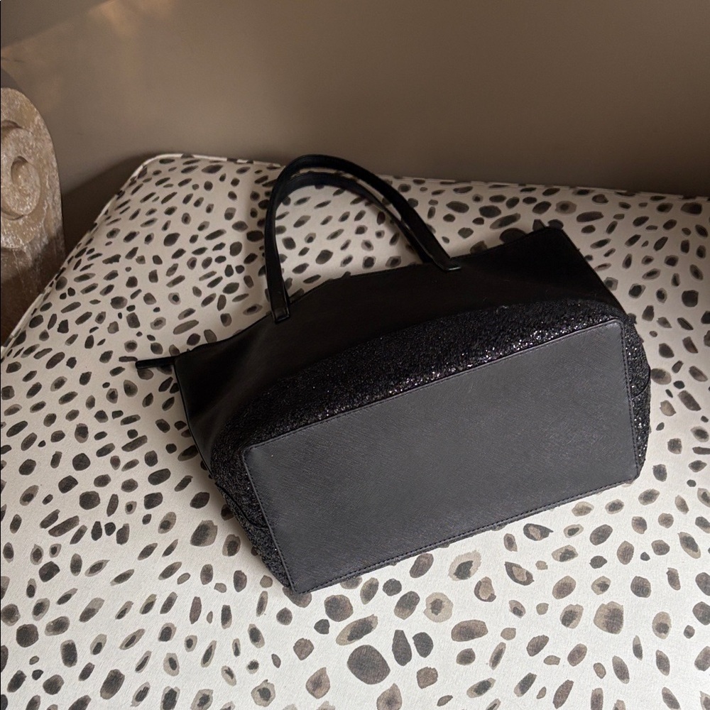 Kate Spade Black and Glitter Tote - Picture 3 of 13